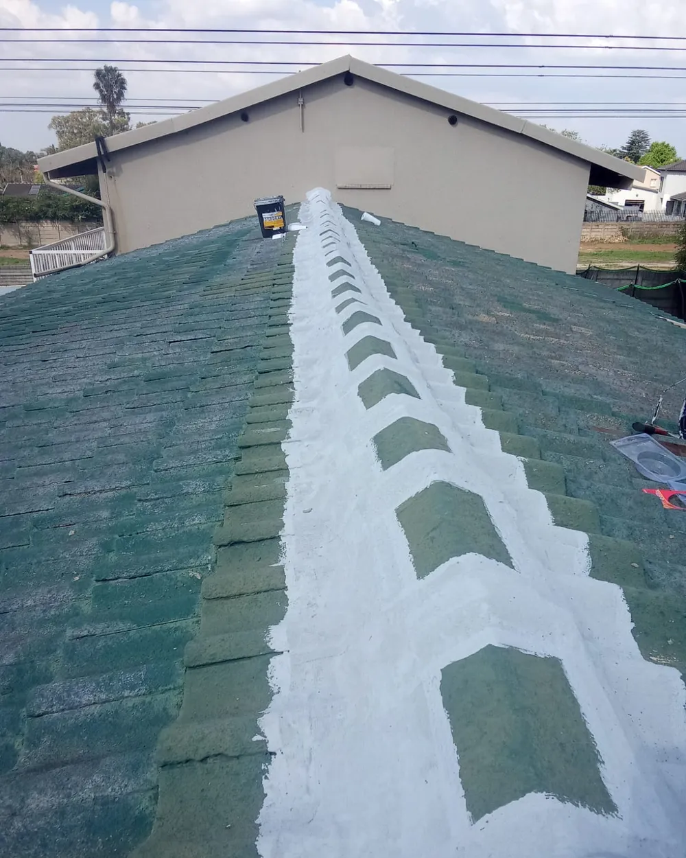 Roof ridge waterproofing
