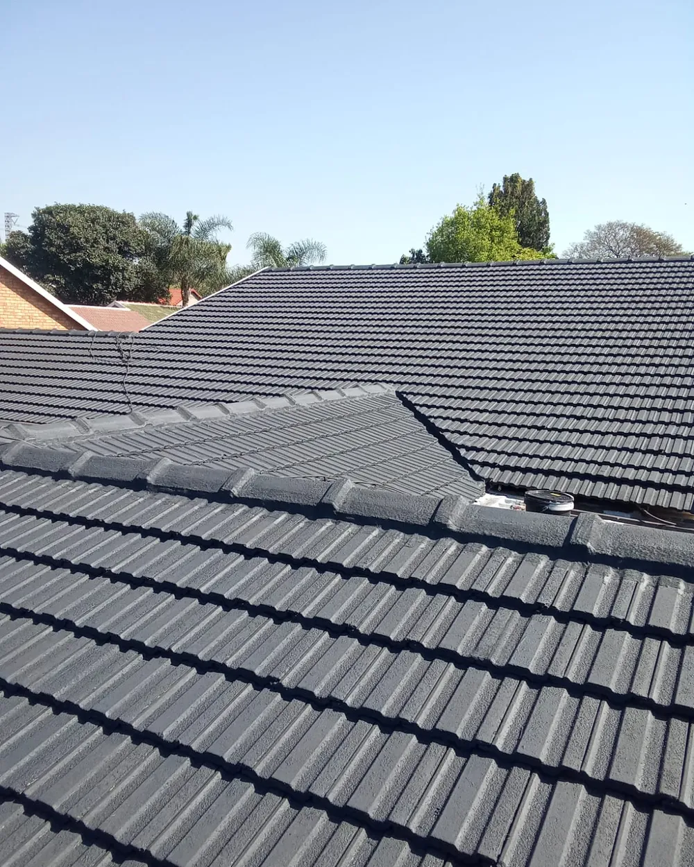 Roof coating detail