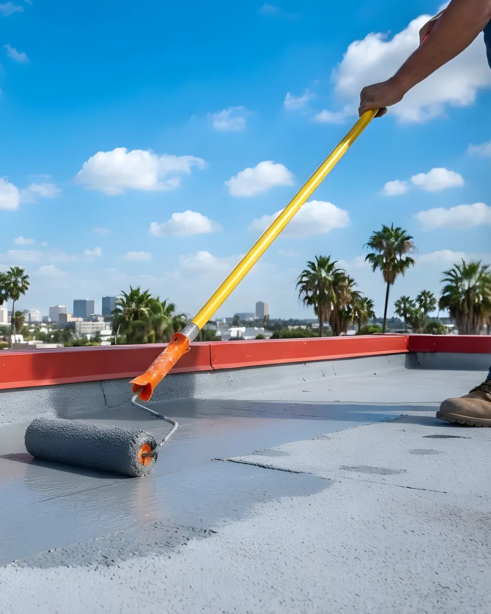 Stock photograph illustrating waterproofing